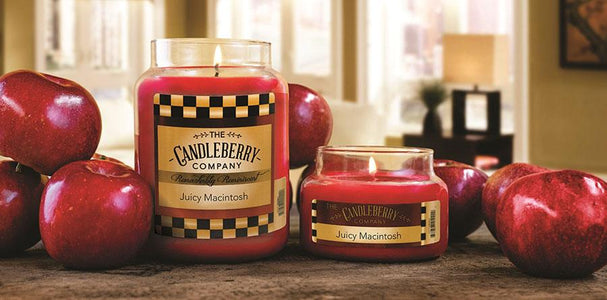 Juicy Macintosh™, 10 oz. Jar, Scented Candle 10 oz. Small Jar Candle The Candleberry Candle Company 