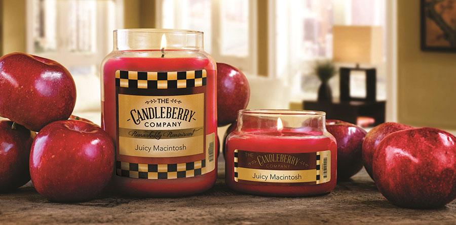 Juicy Macintosh™, 10 oz. Jar, Scented Candle 10 oz. Small Jar Candle The Candleberry Candle Company 