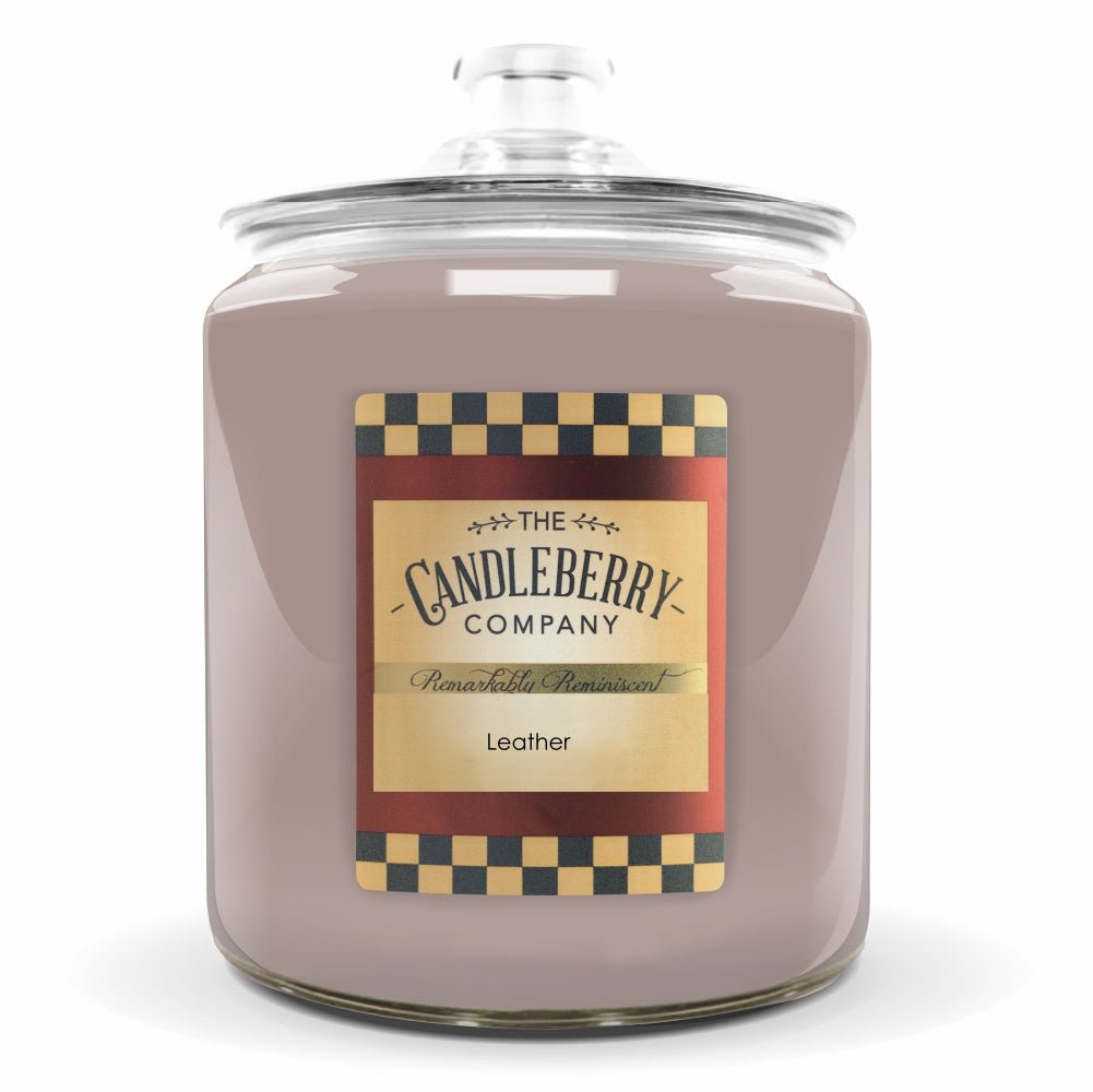 New - Leather™, 4 - Wick, Cookie Jar Candle Cookie Jar Candle The Candleberry Candle Company 