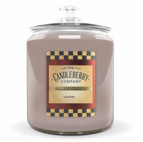 New - Leather™, 4 - Wick, Cookie Jar Candle Cookie Jar Candle The Candleberry Candle Company 