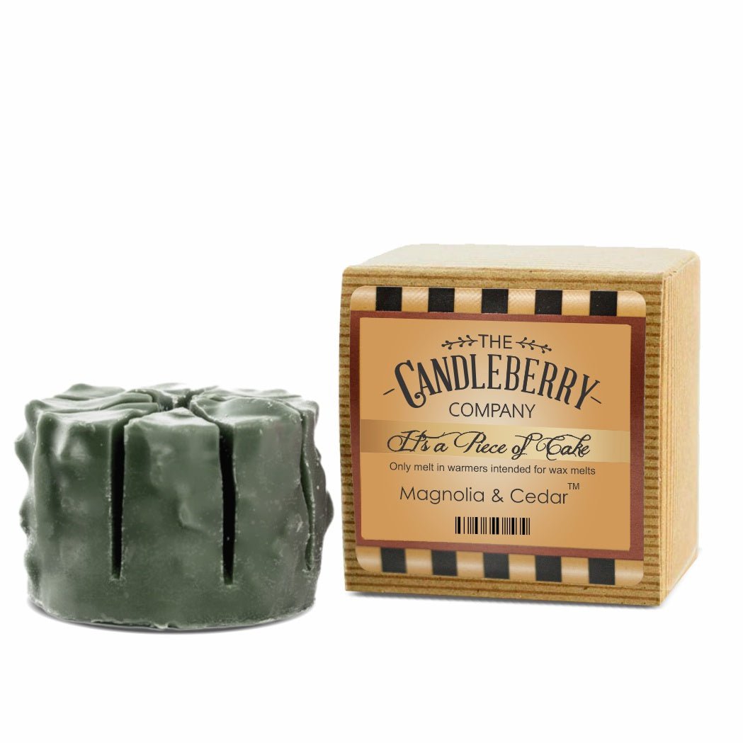 MAGNOLIA & CEDAR CAKE  TART  highly FLAMELESS WAX MELT scented Best selling candle premium natural vegan friendly soy coconut wax powerful 10 percent load fragrance