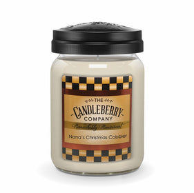 New - Nana's Christmas Cobbler™, Large Jar Candle Large Jar Candle The Candleberry Candle Company 