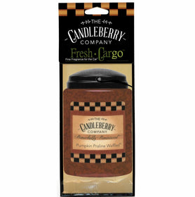 Pumpkin Praline Waffles™, 2-Pack, "Fresh Cargo", Scent for the Car Fresh CarGo® Car Scent The Candleberry Candle Company