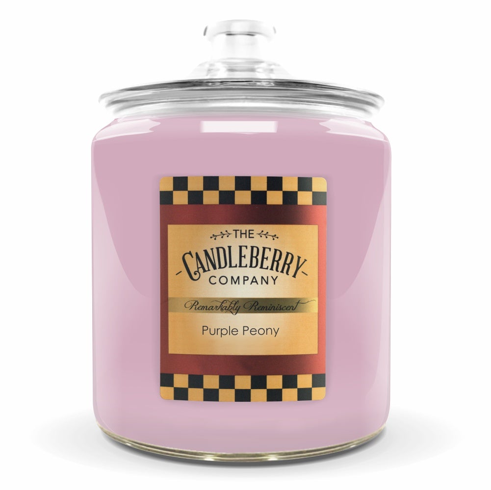 Purple Peony™, 4 - Wick, Cookie Jar Candle - The Candleberry® Candle Company - Giant Candle - The Candleberry Candle Company