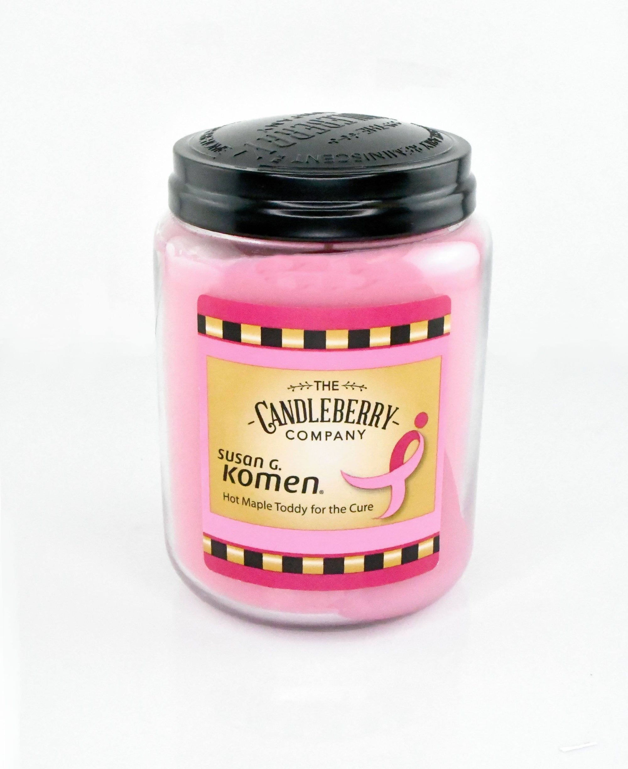 Susan G. Komen, 26 oz. Large Jar, Scented Candle 26 oz. Large Jar Candle The Candleberry® Candle Company