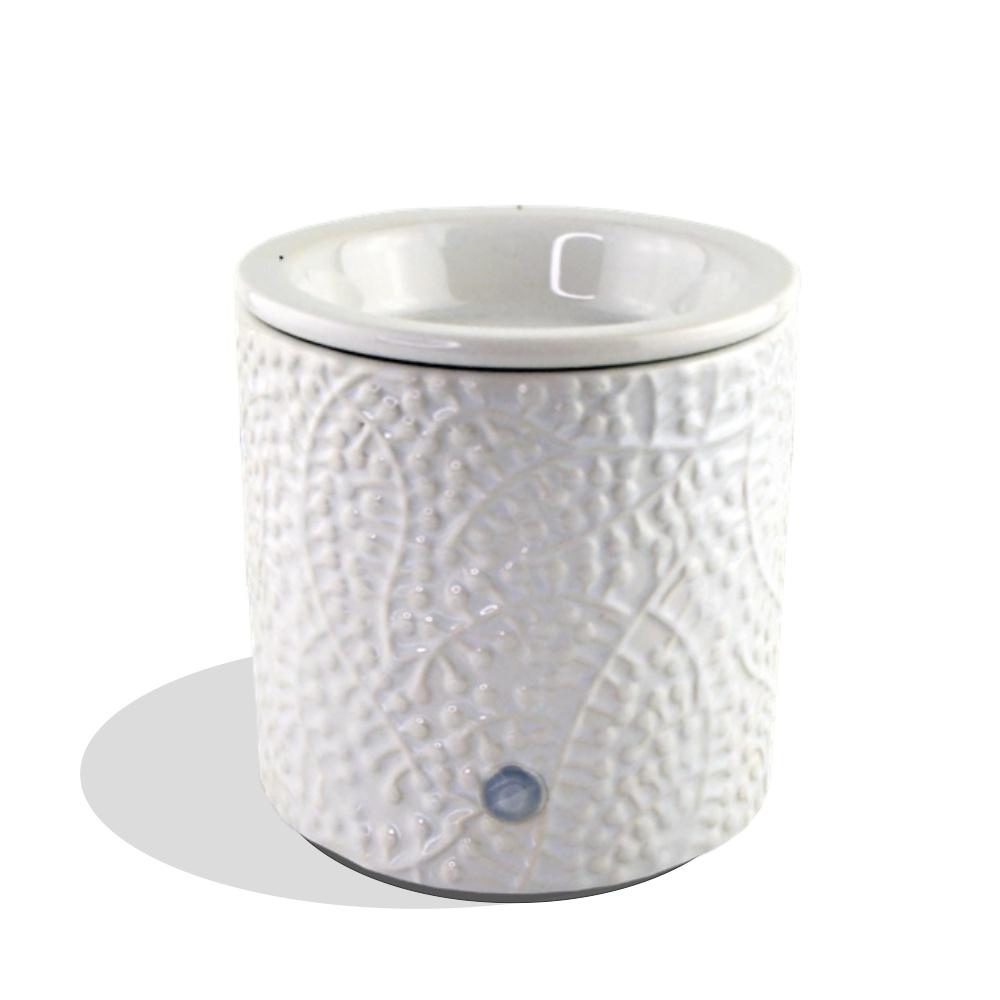 "White Leaf" Tart Warmer, Including Safety Timer Accessories The Candleberry Candle Company 