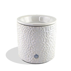 "White Leaf" Tart Warmer, Including Safety Timer Accessories The Candleberry Candle Company 