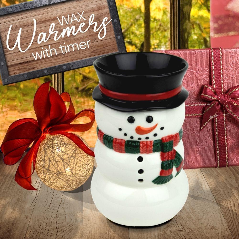 "Snowman" Wax Tart Warmer, Including Safety Timer Warmer The Candleberry Candle Company 